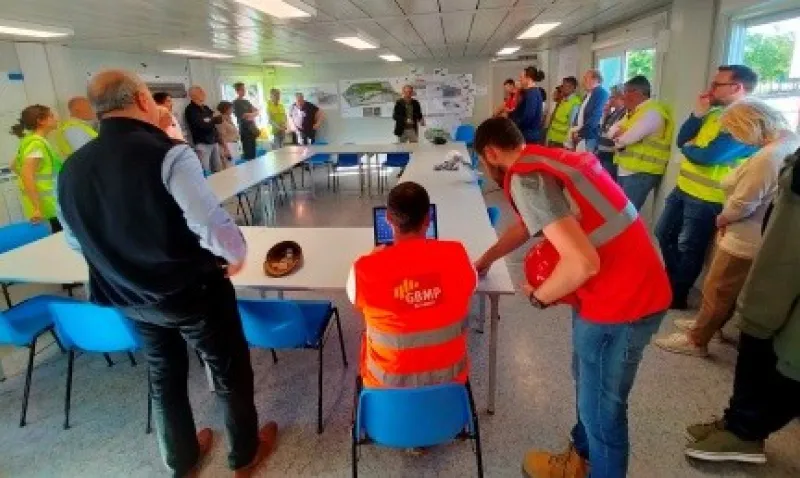 Visite du chantier du GAD